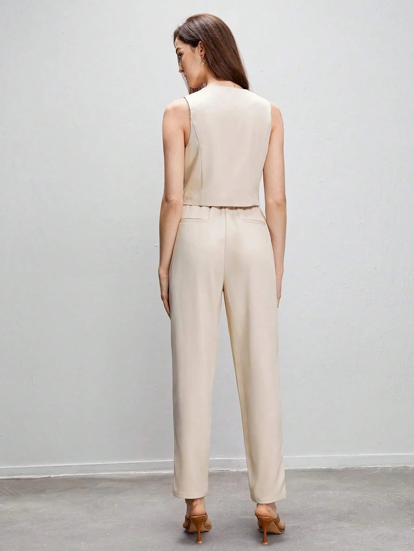 Buy SHEIN BIZwear Button Front Vest Blazer & Pants in Pakistan