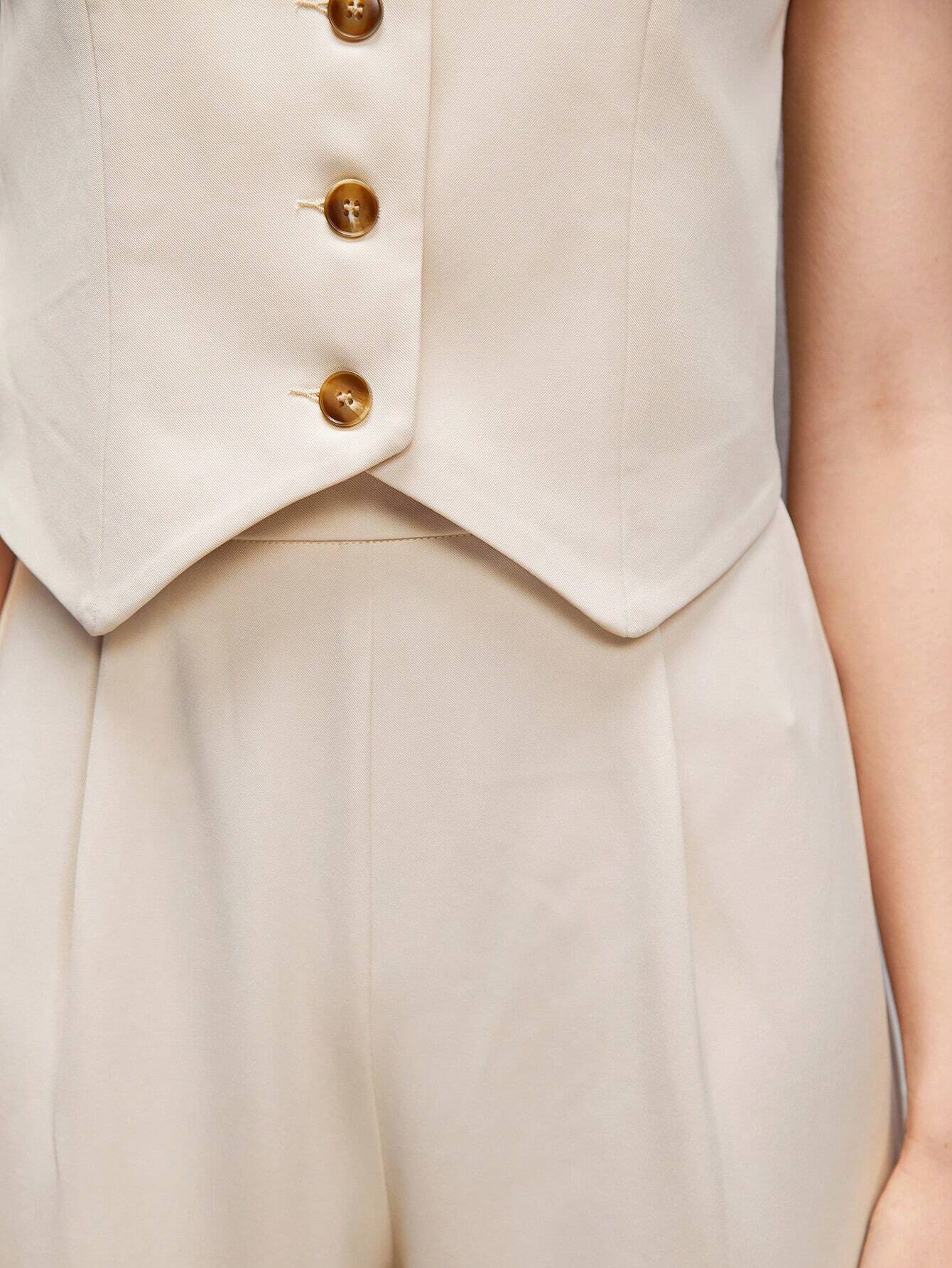 Buy SHEIN BIZwear Button Front Vest Blazer & Pants in Pakistan