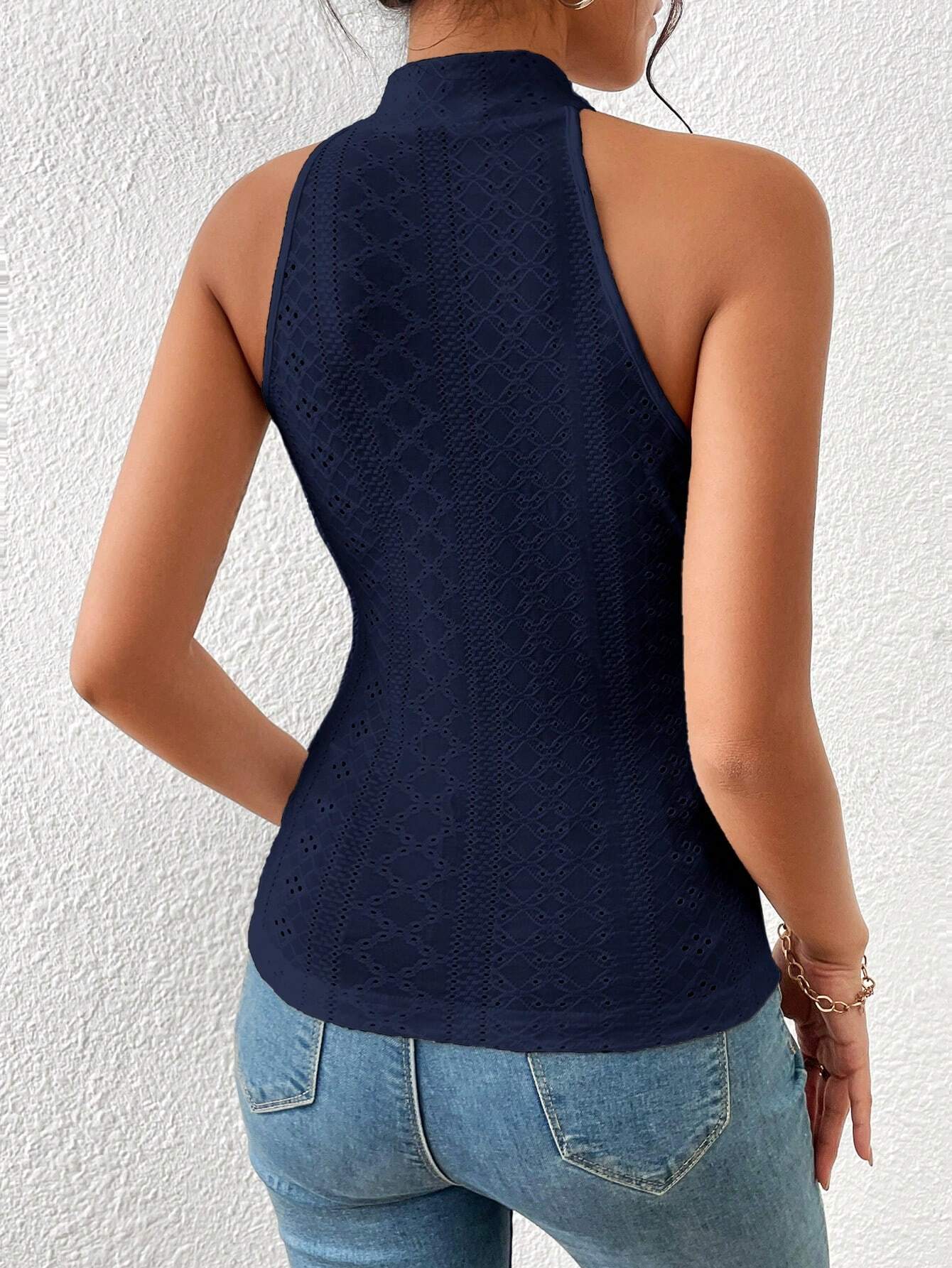 Buy SHEIN Privé Criss Cross Halter Top in Pakistan