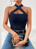 Buy SHEIN Privé Criss Cross Halter Top in Pakistan