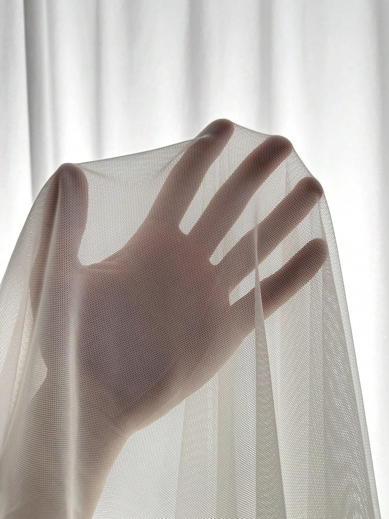 Buy SHEIN Contrast Lace Bow Front Ruffle Trim Mesh Cami Nightdress in Pakistan