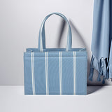 Buy Coastal Breeze Blue Striped Canvas Bag in Pakistan