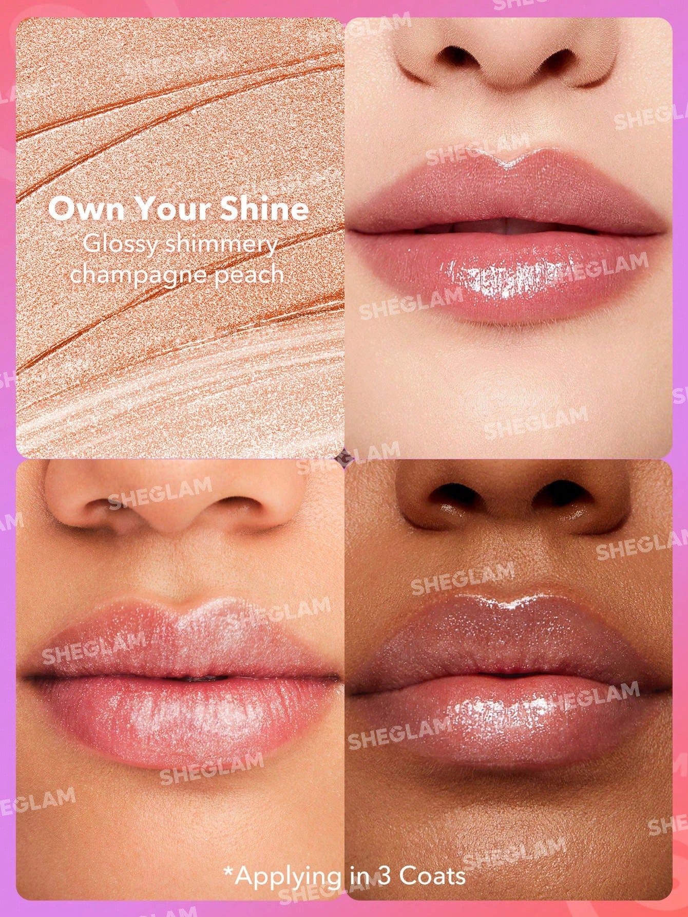 Buy SHEGLAM Mirror Kiss High-Shine Lipstick-Own Your Shine in Pakistan