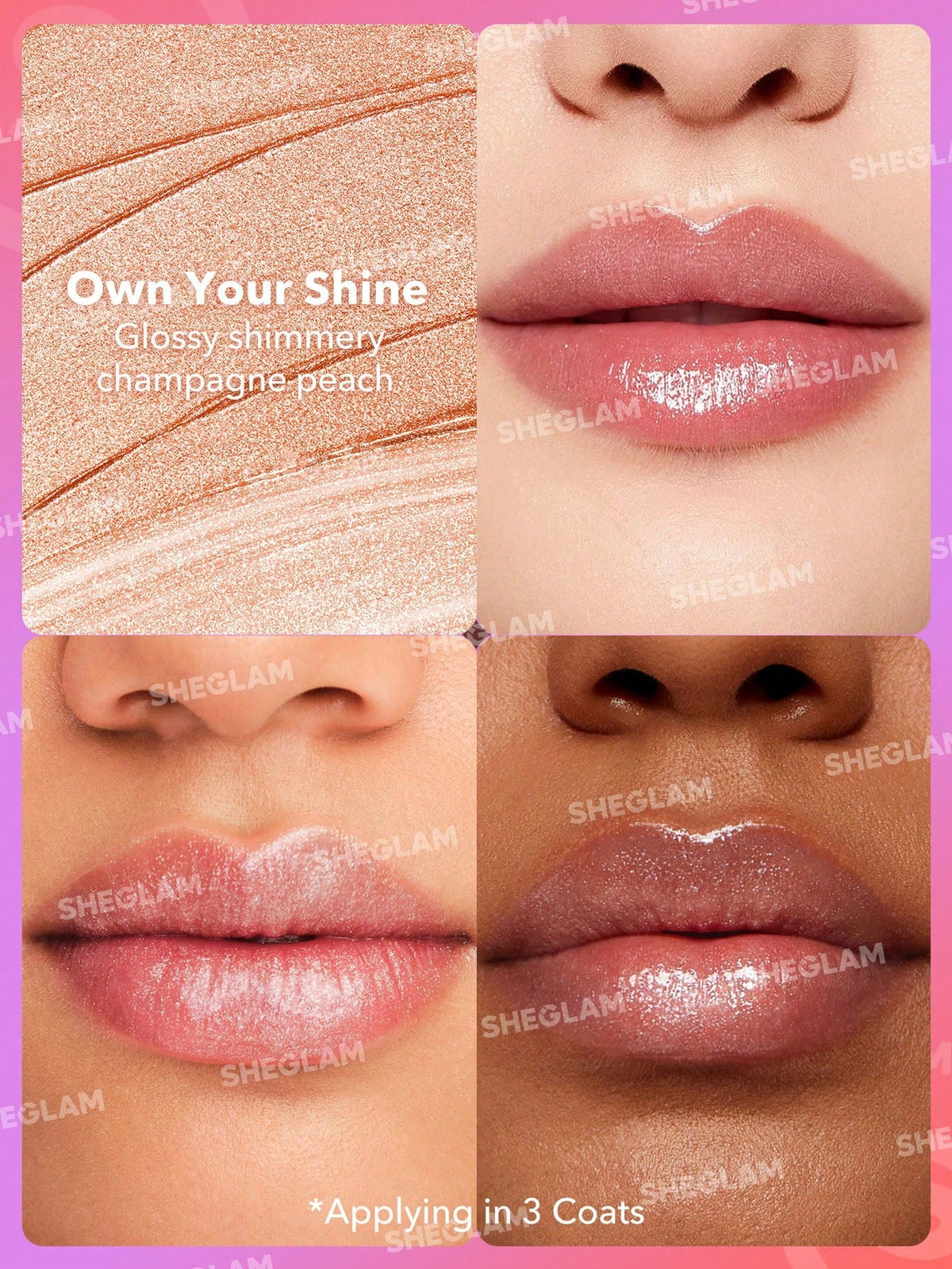 Buy SHEGLAM Mirror Kiss High-Shine Lipstick-Own Your Shine in Pakistan