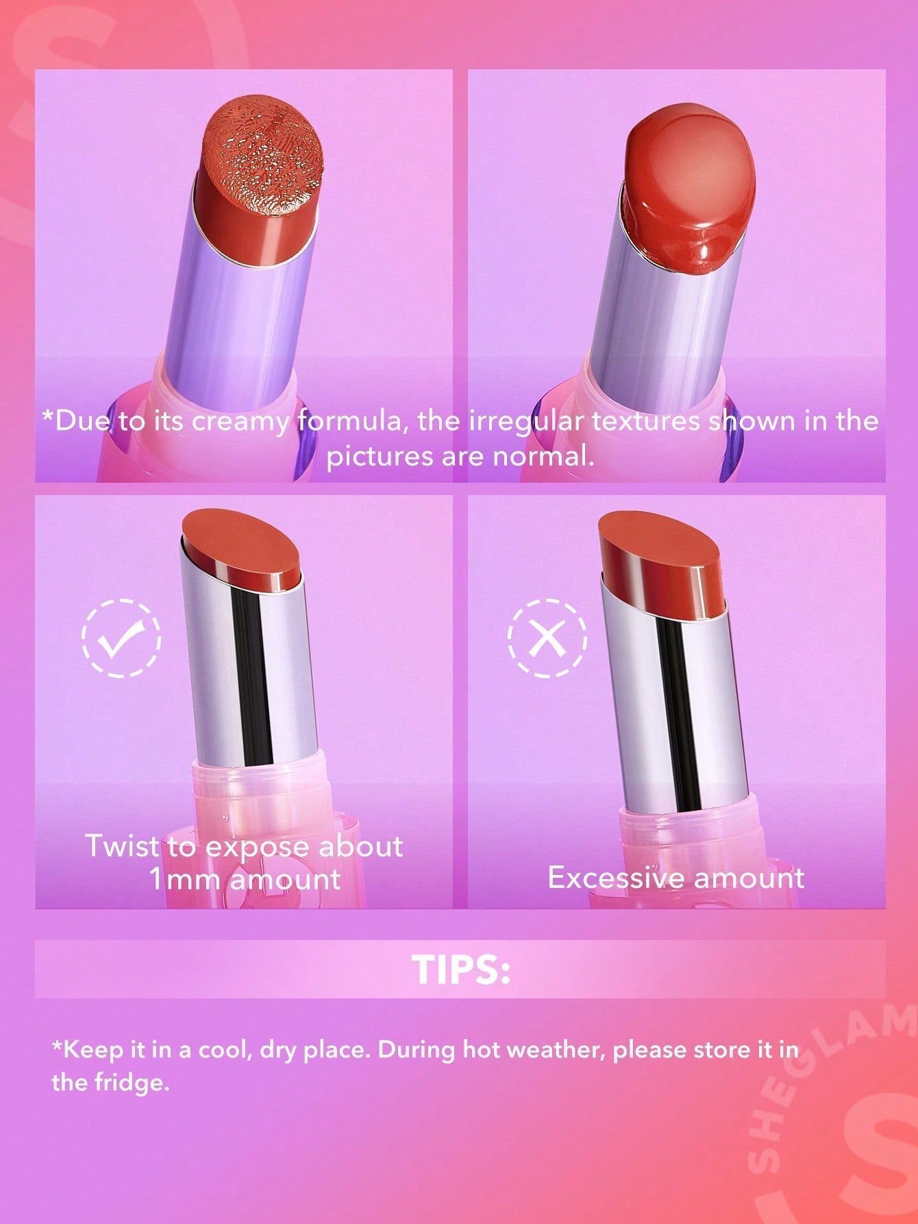 Buy SHEGLAM Mirror Kiss High-Shine Lipstick-High Key in Pakistan