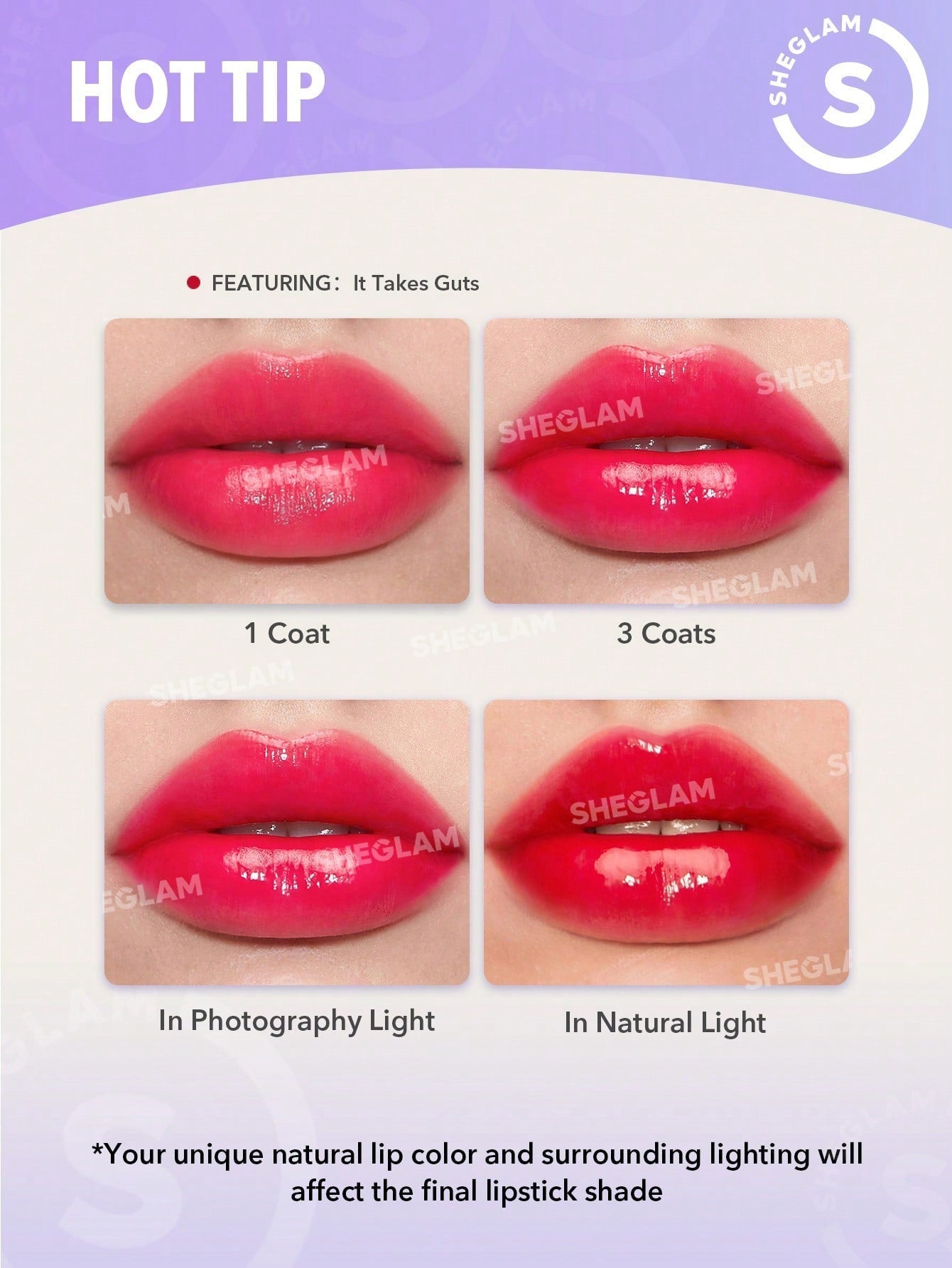 Buy SHEGLAM Mirror Kiss High-Shine Lipstick-Bold Type in Pakistan