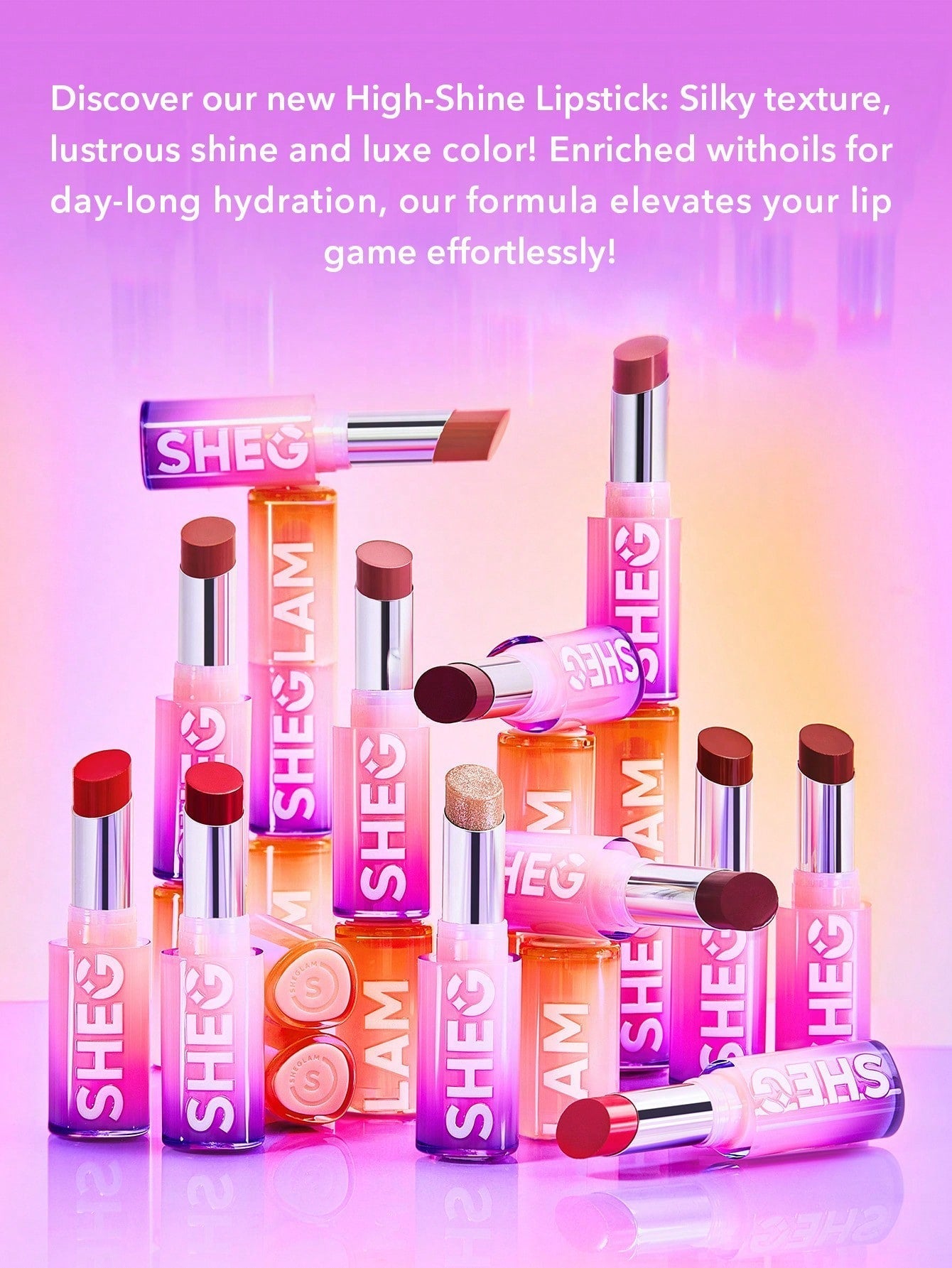 Buy SHEGLAM Mirror Kiss High-Shine Lipstick-Bold Type in Pakistan