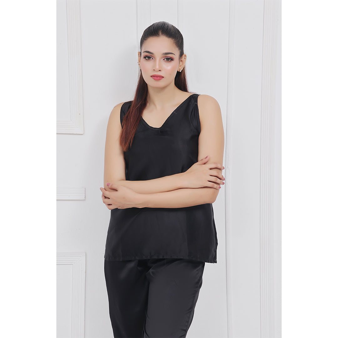 Buy Silk Sleeveless Pj Suit - Dream Silk in Pakistan