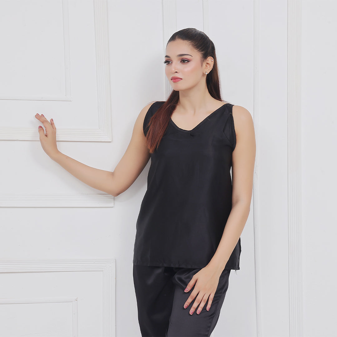 Buy Silk Sleeveless Pj Suit - Dream Silk in Pakistan