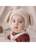 Buy SHEIN 1 Pc Cute Baby Plush Hat Autumn Winter Rabbit Ears infant Beanie Cap Cartoon Bunny Kids Boy Girl Warm Ear flap Hat in Pakistan