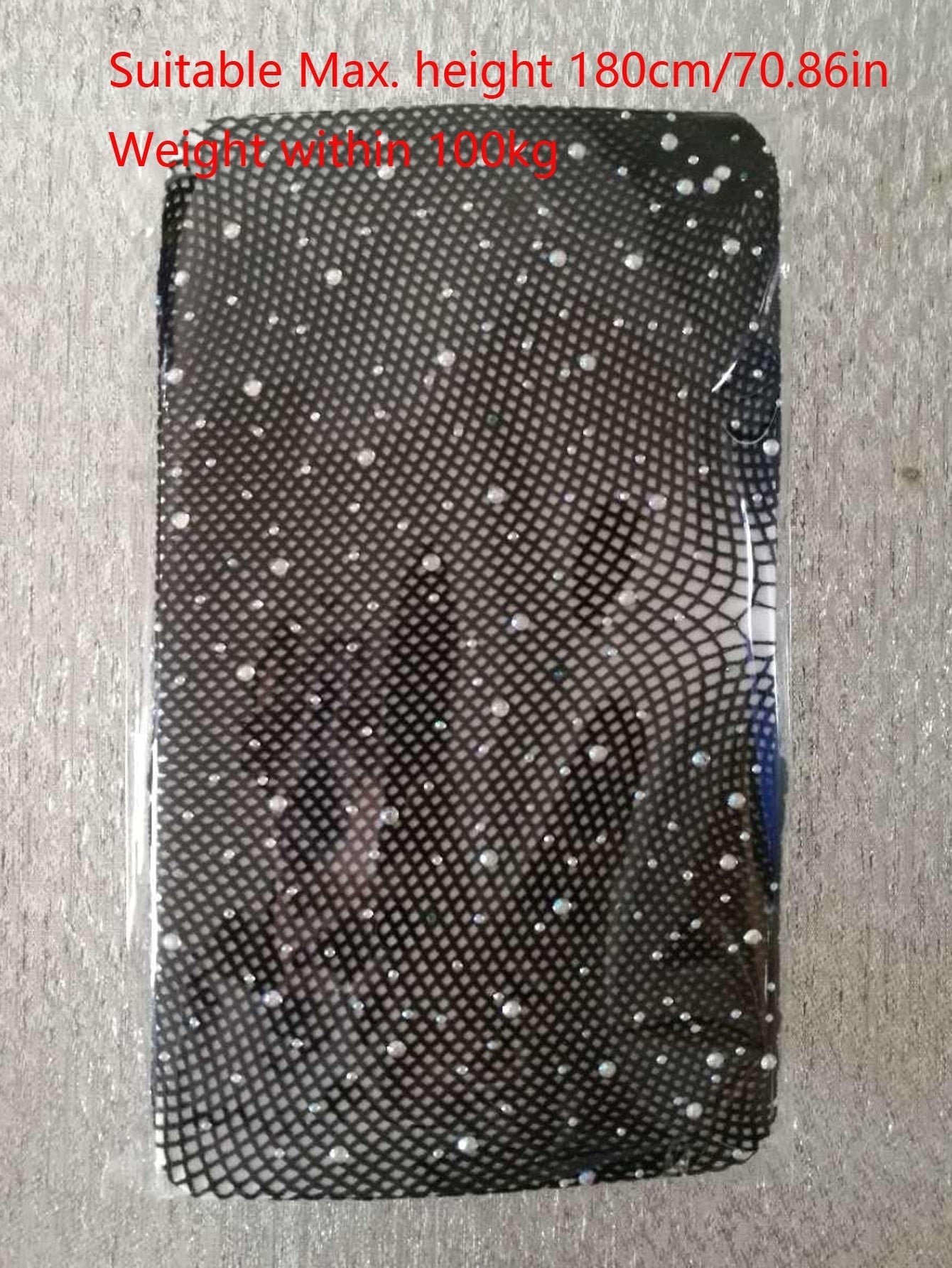 Buy SHEIN 1pair Rhinestone Nude Fishnet Elastic Stockings Tights Pantyhose in Pakistan