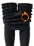 Buy SHEIN 1pc 280g Thickened Fleece Winter Warm Leggings, Perfect Match For Dresses, Sweaters, Etc. in Pakistan