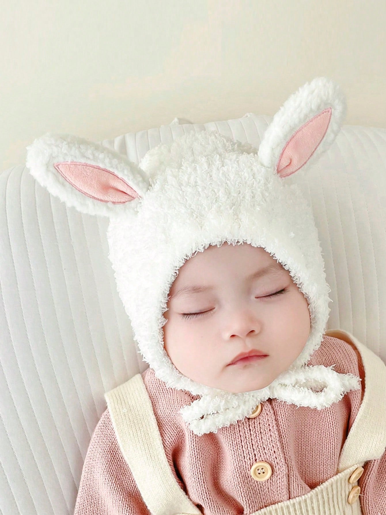 Buy SHEIN 1pc Baby 1-2y Coral Fleece Ear Protection Winter Warmth Beanie Hat in Pakistan