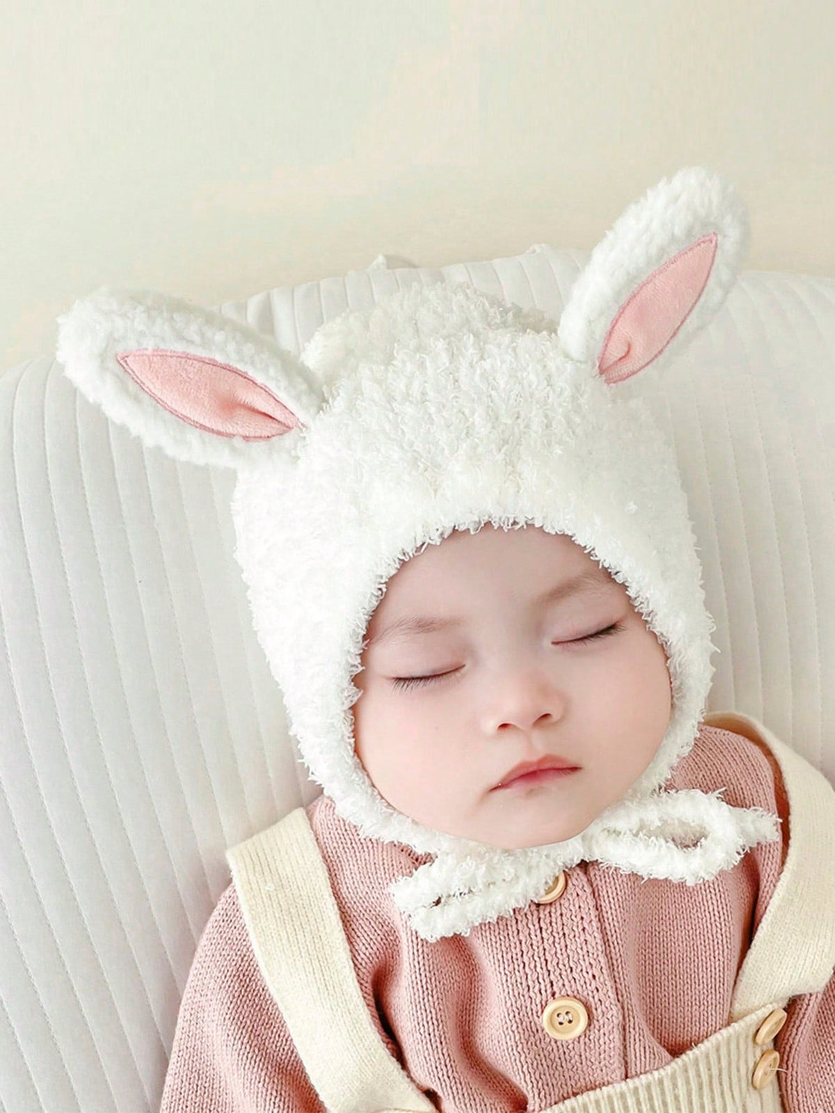Buy SHEIN 1pc Baby 1-2y Coral Fleece Ear Protection Winter Warmth Beanie Hat in Pakistan