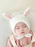 Buy SHEIN 1pc Baby 1-2y Coral Fleece Ear Protection Winter Warmth Beanie Hat in Pakistan