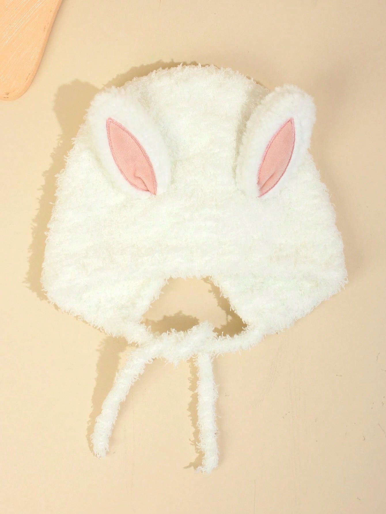 Buy SHEIN 1pc Baby 1-2y Coral Fleece Ear Protection Winter Warmth Beanie Hat in Pakistan