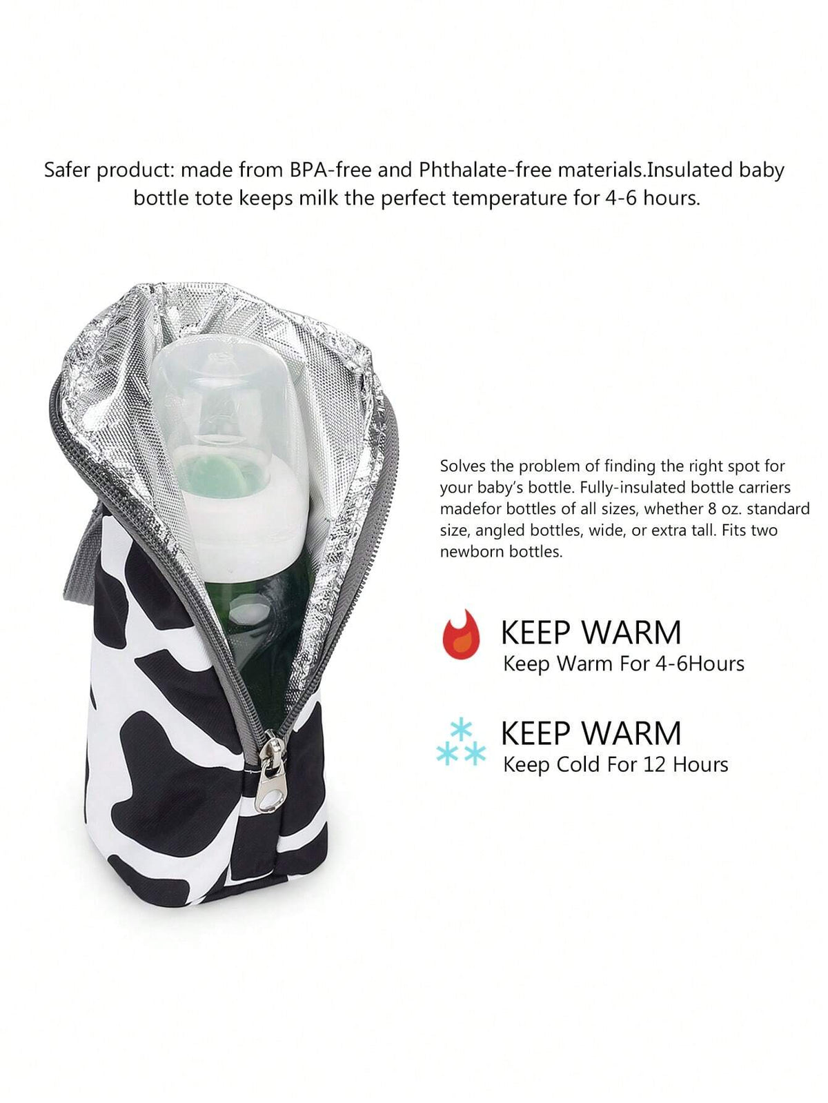Buy SHEIN 1pc Baby Bottle Insulation Bag, Suitable For Daily Outdoor Use And Traveling in Pakistan