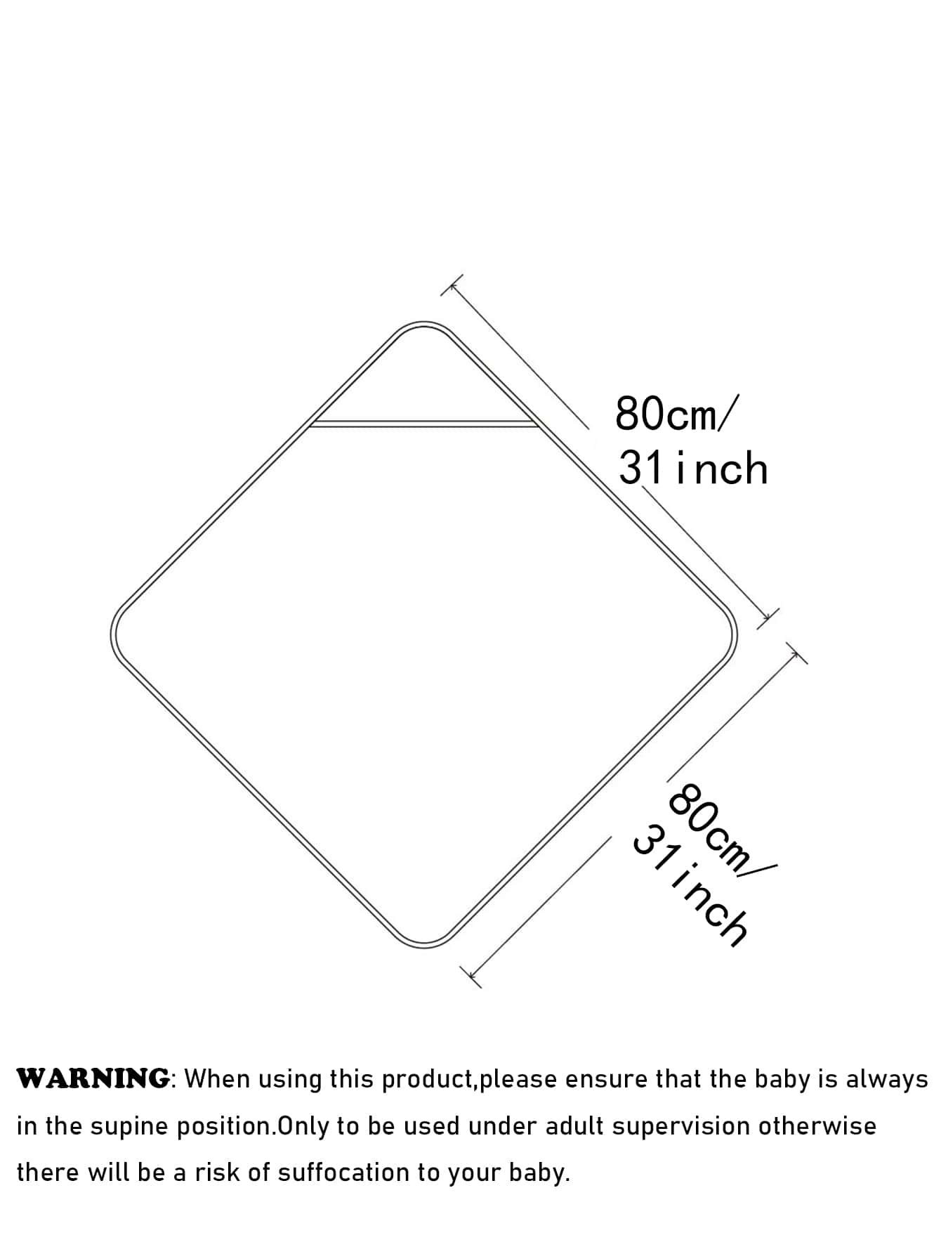 Buy SHEIN 1pc Beige Coral Fleece Baby Blanket Suitable For Daily Baby Swaddling in Pakistan