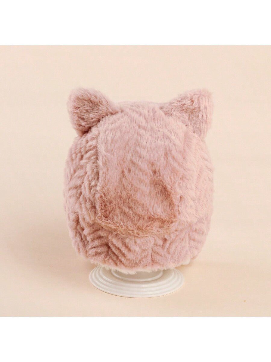 Buy SHEIN 1pc Cartoon Knitted Ear Protection Thickened Hat For Kids And Babies, Winter in Pakistan