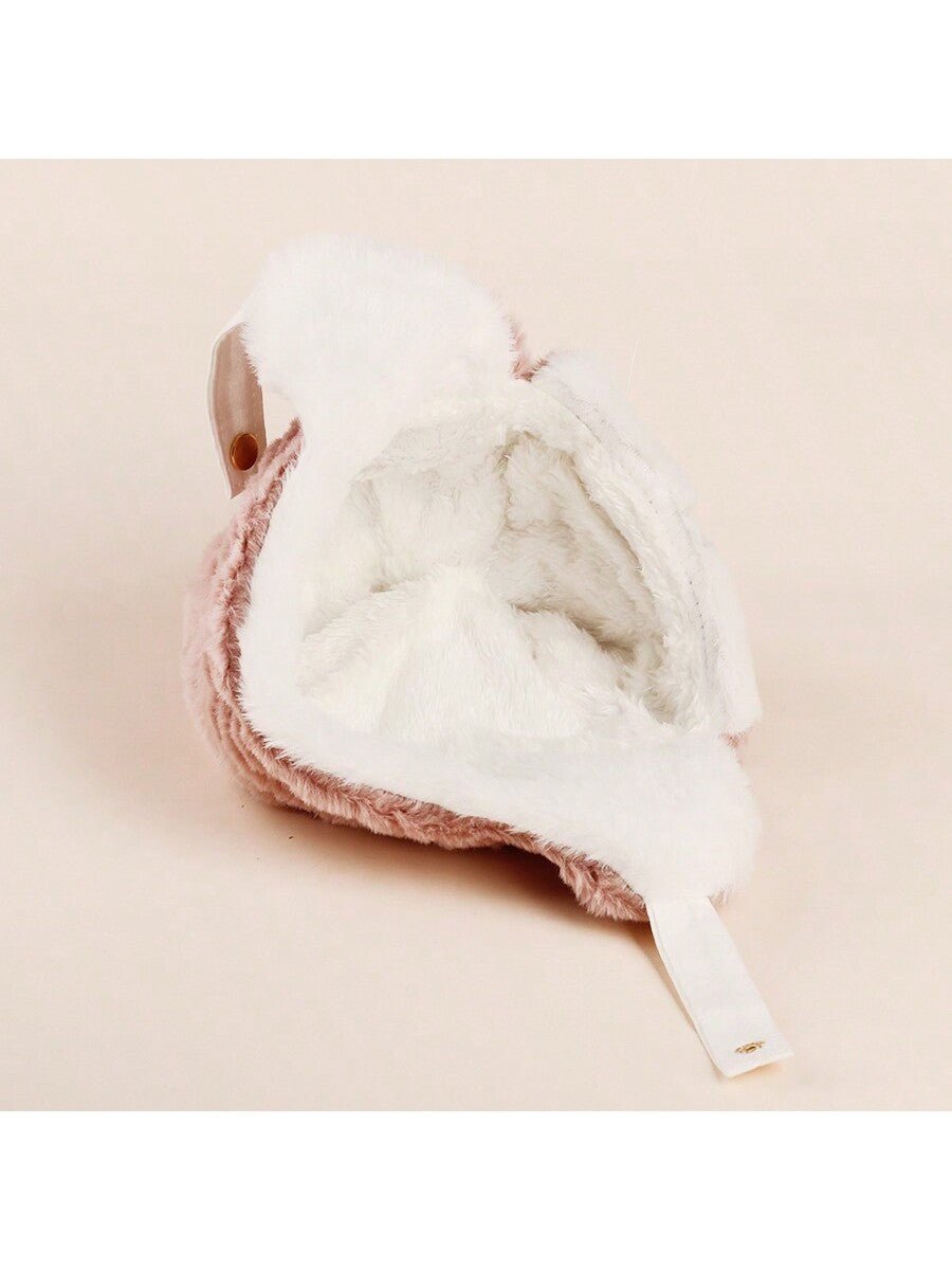 Buy SHEIN 1pc Cartoon Knitted Ear Protection Thickened Hat For Kids And Babies, Winter in Pakistan