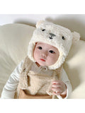 Buy SHEIN 1pc Cute Bear Shaped Toddler Baby Hat With Earflaps For Daily Winter Outing in Pakistan