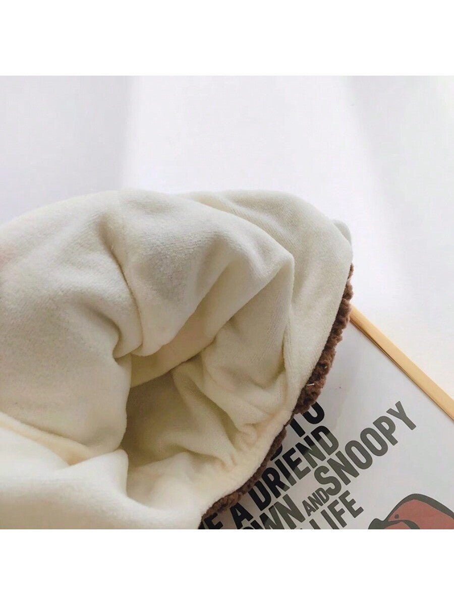 Buy SHEIN 1pc Cute Bear Shaped Toddler Baby Hat With Earflaps For Daily Winter Outing in Pakistan