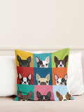 Buy SHEIN 1pc Cute Square Dog Printed Pillowcase Without Pillow Inner in Pakistan