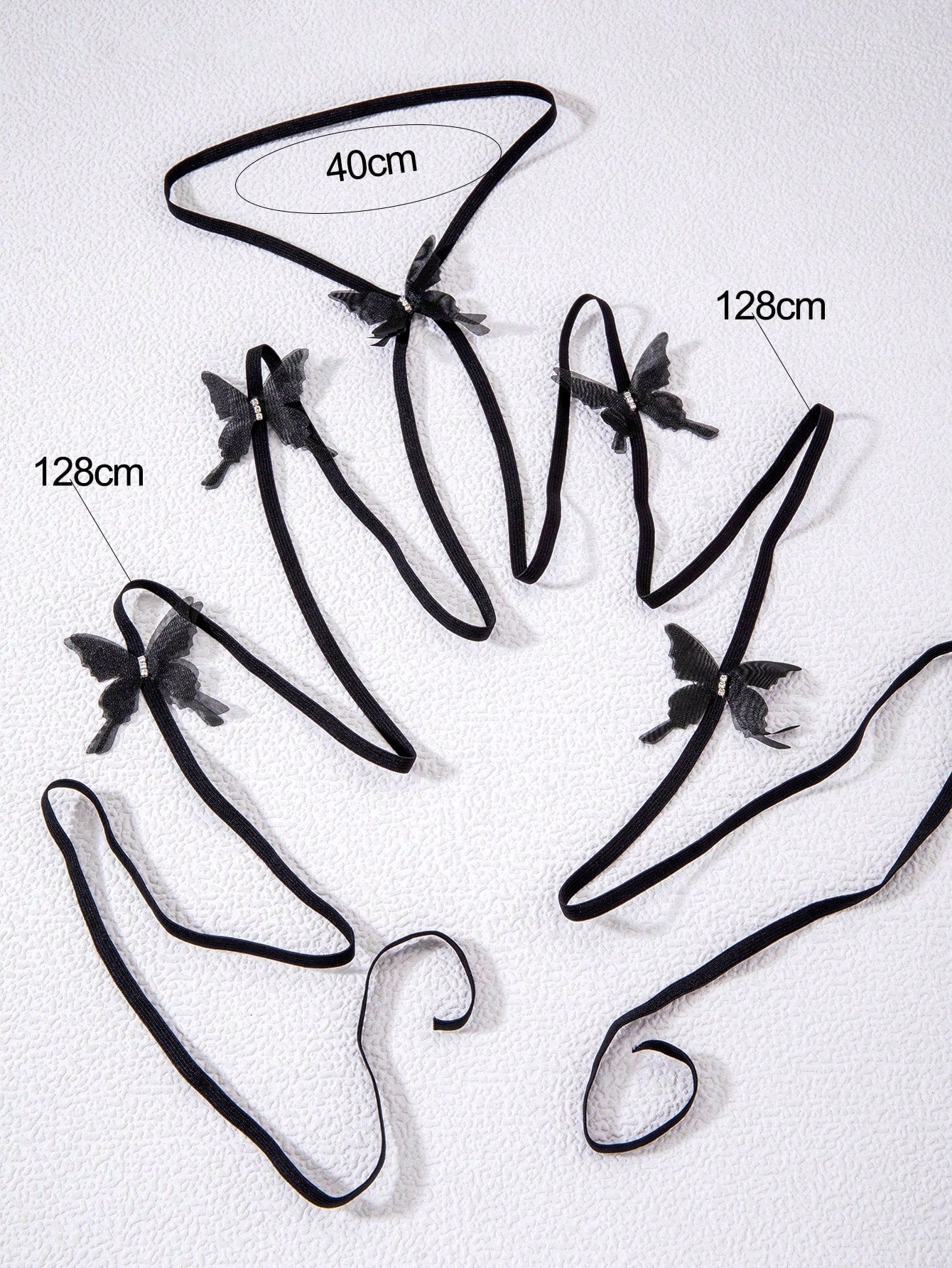 Buy SHEIN 1pc Elegant Butterfly Rhinestone Decor Elastic Thigh Chain Made Of Polyester Fiber For Women, Party Gift in Pakistan