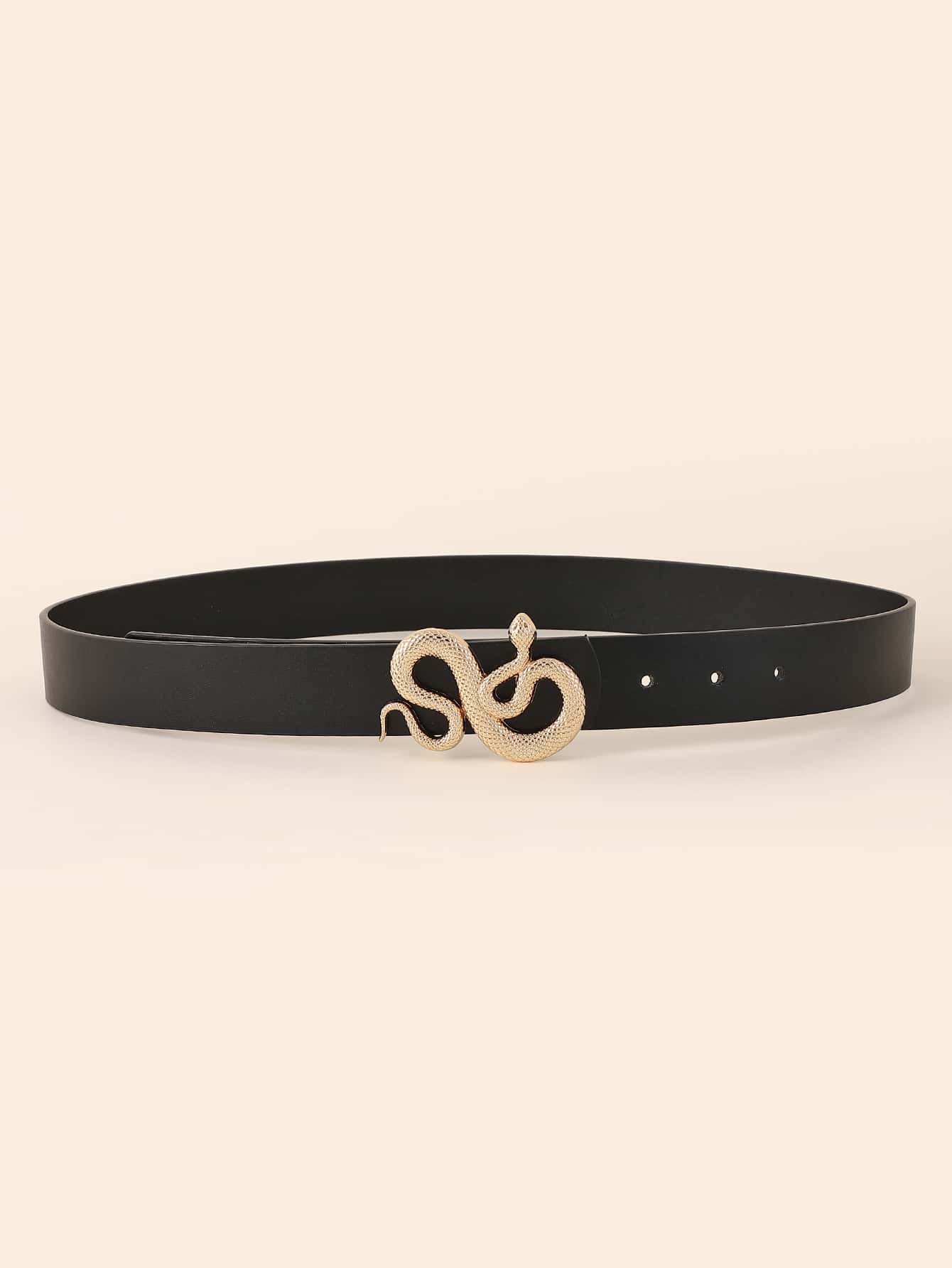 Buy SHEIN 1pc Fashion Casual Black Snake Design Buckle Women Belt Girdle For Daily Life in Pakistan