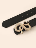 Buy SHEIN 1pc Fashion Casual Black Snake Design Buckle Women Belt Girdle For Daily Life in Pakistan