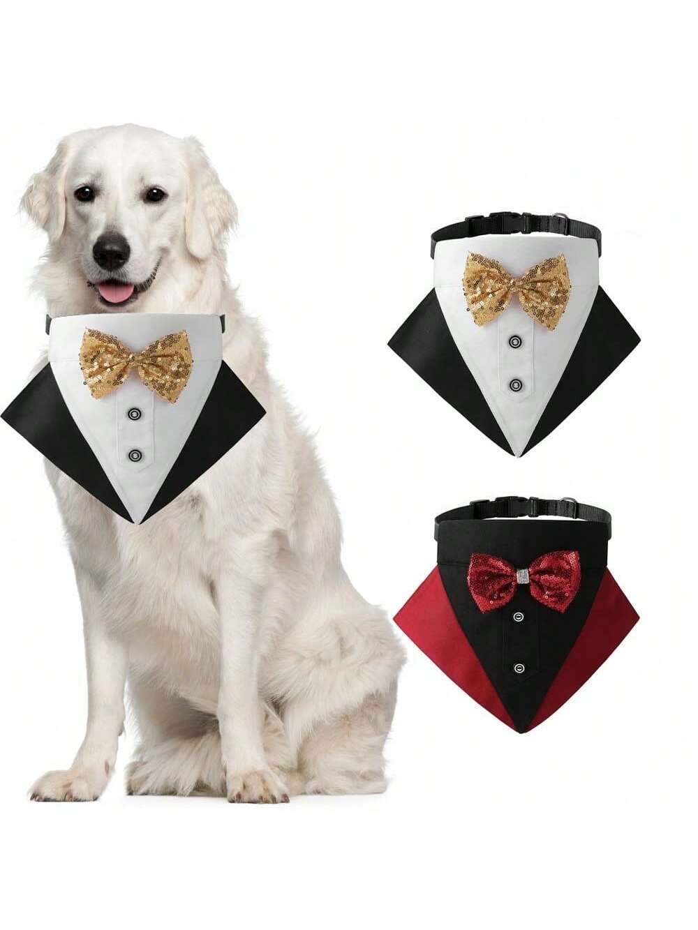 Buy SHEIN 1pc Fashionable Sparkly Collar With Bow Tie For Cat And Dog in Pakistan