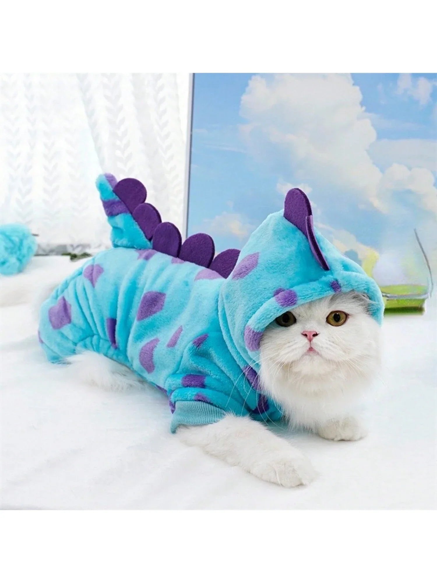 Buy SHEIN 1pc Flannel Pet Costume Thickened Four-legged Clothes For Small To Medium Sized Dogs And Cats in Pakistan