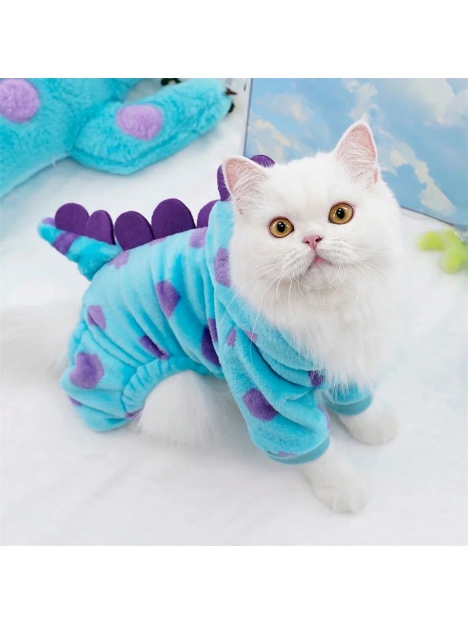 Buy SHEIN 1pc Flannel Pet Costume Thickened Four-legged Clothes For Small To Medium Sized Dogs And Cats in Pakistan