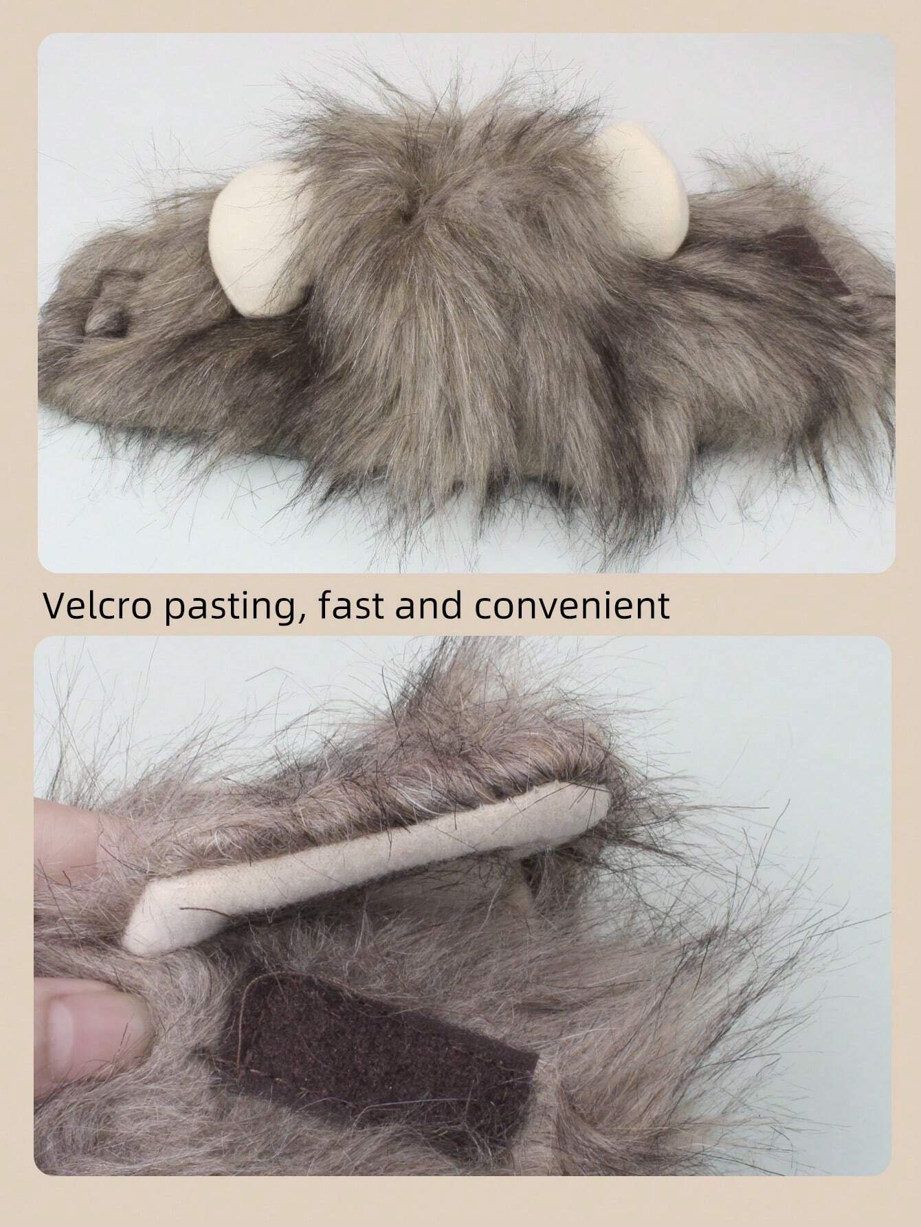 Buy SHEIN 1pc Furry Lion Mane Wig For Cats & Dogs With Ears Of Rabbit, Frog Or Bear, Funny Pet Costume Accessory in Pakistan