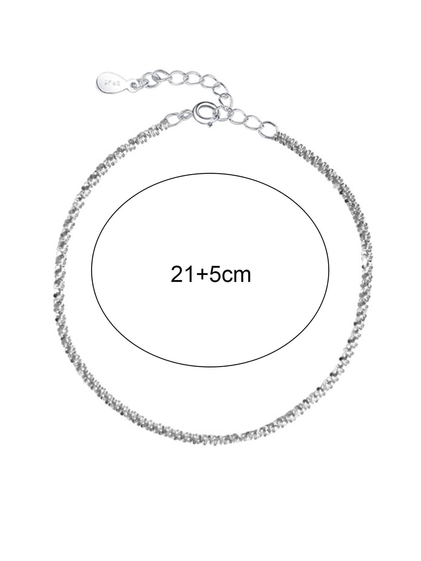 Buy SHEIN 1pc Luxury Rhinestone Decor Anklet For Women For Daily Decoration in Pakistan