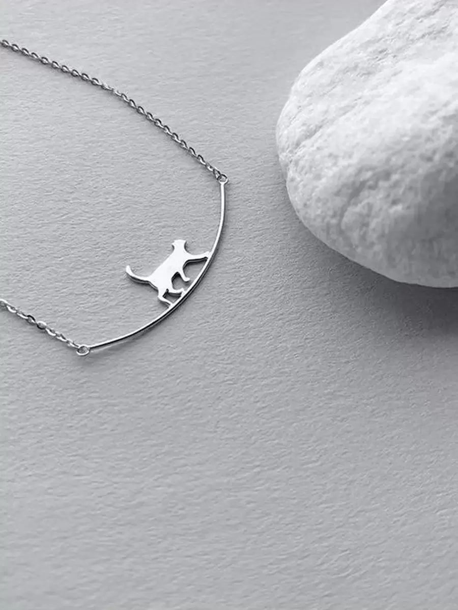 Buy SHEIN 1pc Minimalist Fashionable Little Cat Pendant Necklace in Pakistan