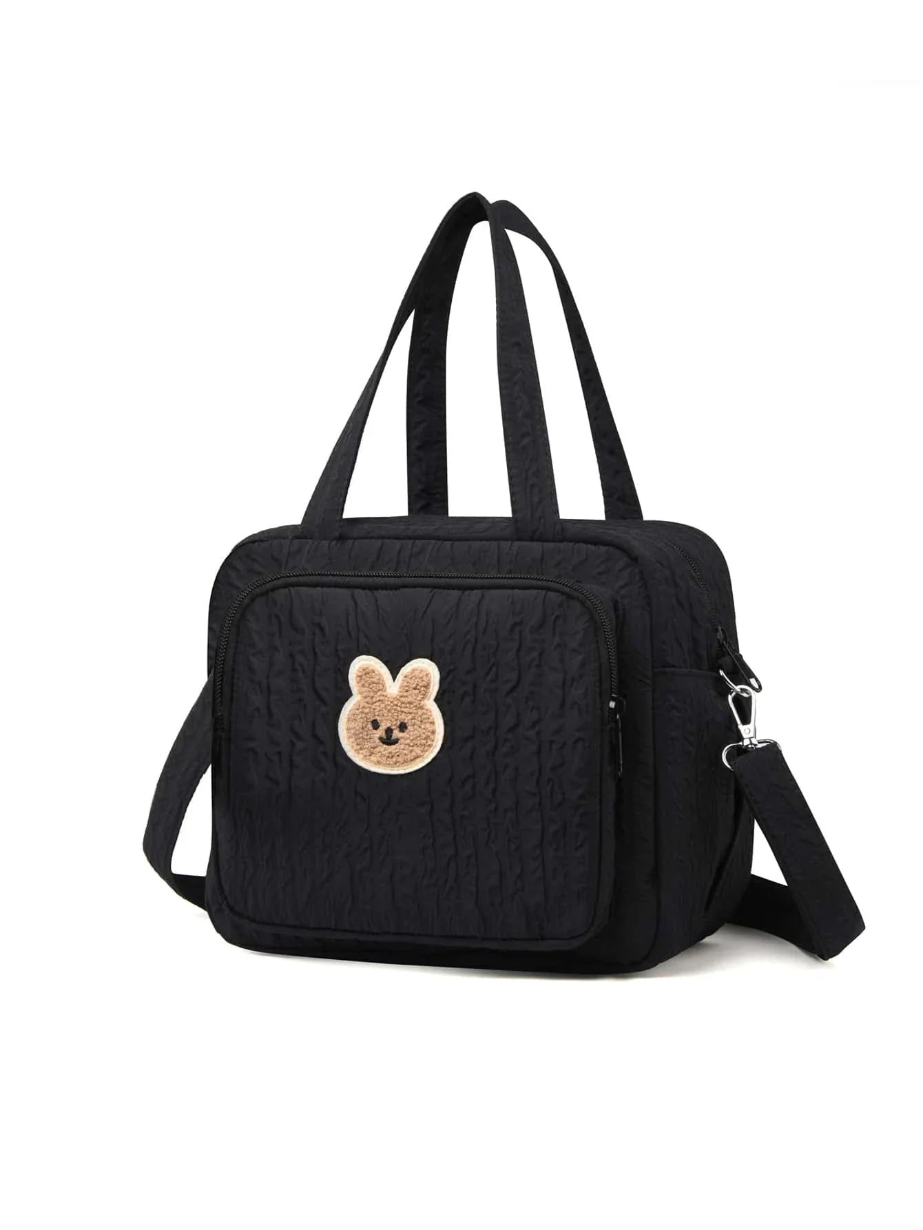 Buy SHEIN 1pc Multifunctional Diaper Bag For Mother And Baby Outdoor With Large Capacity, Embroidery And Insulation. Can Be Carried By Hand, Shoulder Or Crossbody. in Pakistan