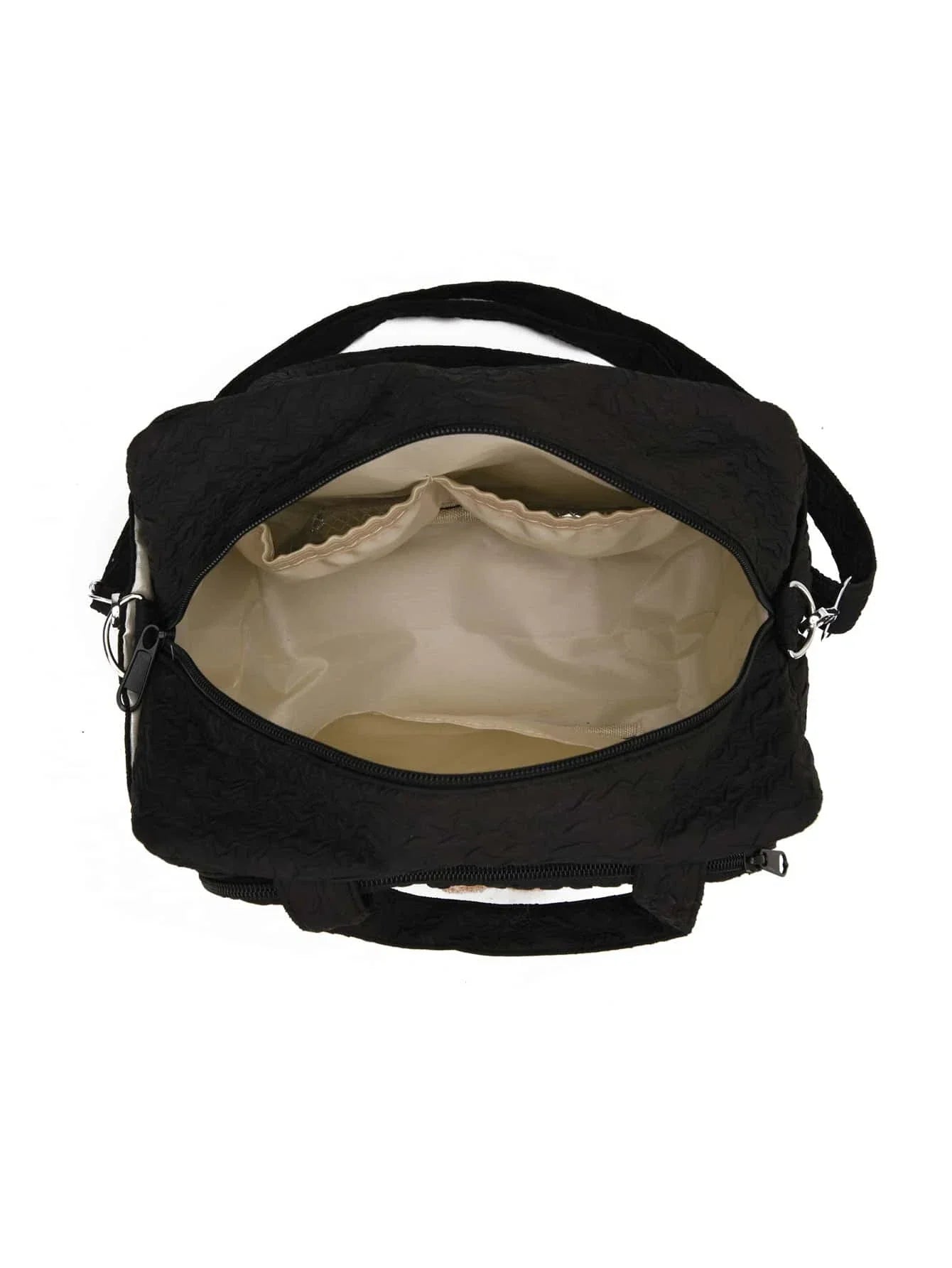 Buy SHEIN 1pc Multifunctional Diaper Bag For Mother And Baby Outdoor With Large Capacity, Embroidery And Insulation. Can Be Carried By Hand, Shoulder Or Crossbody. in Pakistan