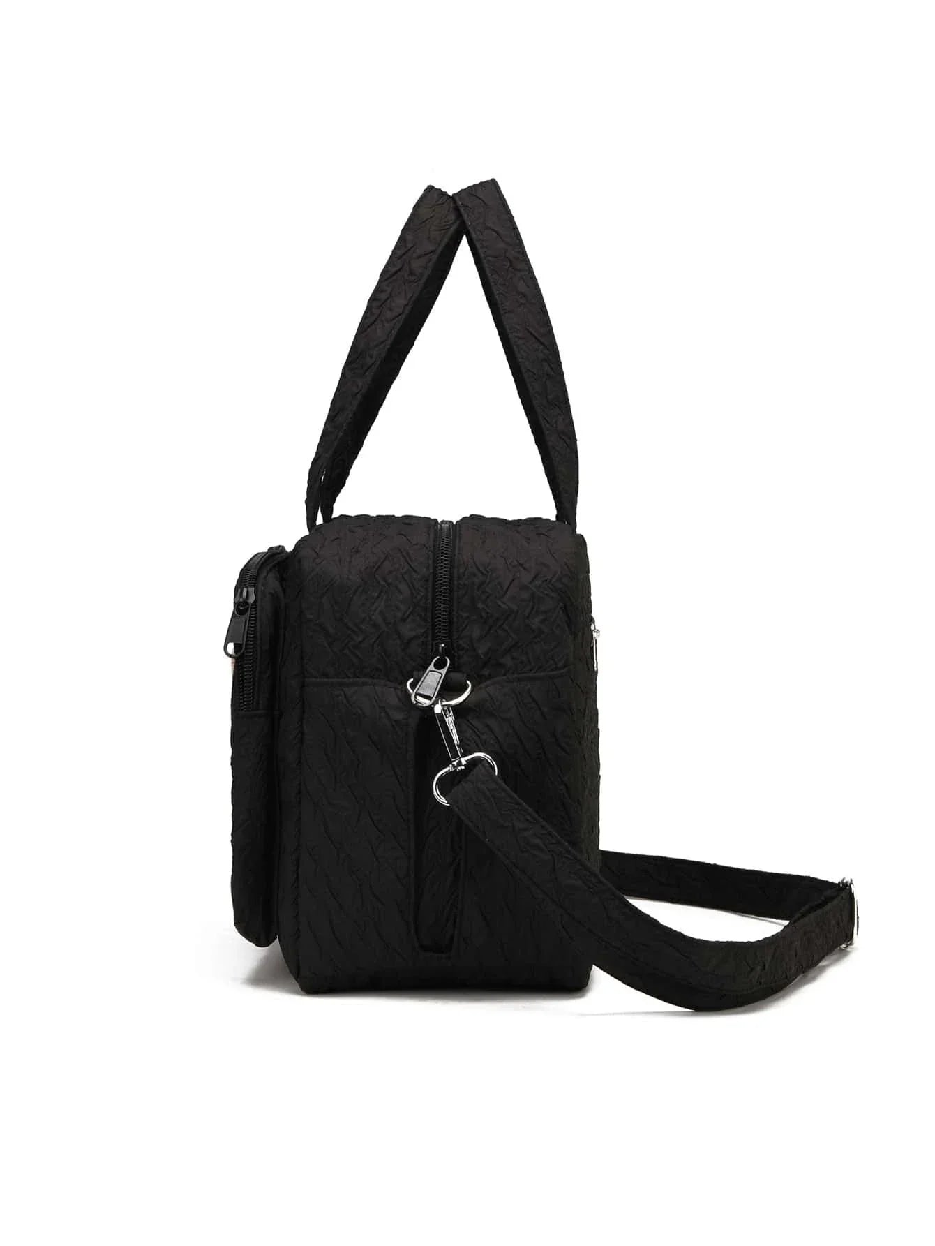 Buy SHEIN 1pc Multifunctional Diaper Bag For Mother And Baby Outdoor With Large Capacity, Embroidery And Insulation. Can Be Carried By Hand, Shoulder Or Crossbody. in Pakistan