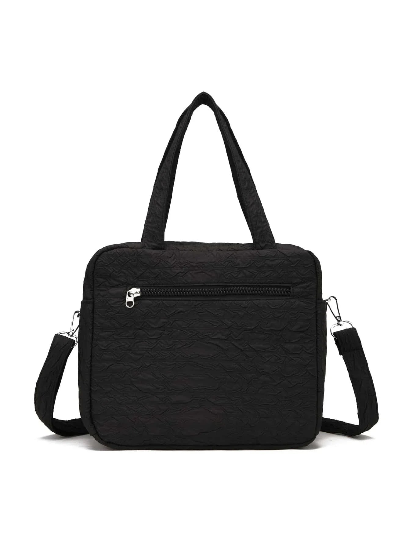 Buy SHEIN 1pc Multifunctional Diaper Bag For Mother And Baby Outdoor With Large Capacity, Embroidery And Insulation. Can Be Carried By Hand, Shoulder Or Crossbody. in Pakistan