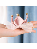 Buy SHEIN 1pc Pet Hair Clip With Bowknot & Crown Design, Suitable For Dogs And Cats in Pakistan