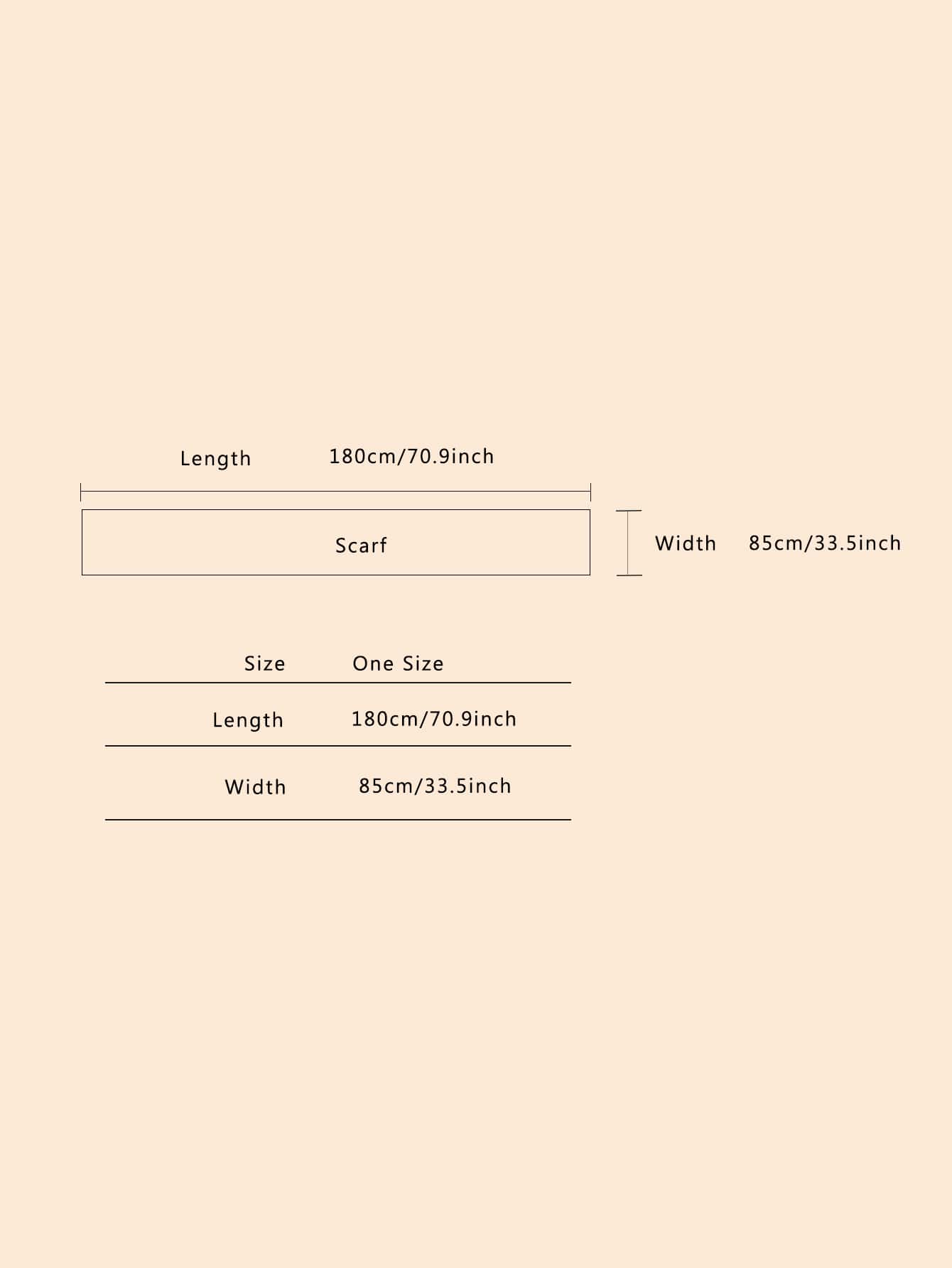 Buy SHEIN 1pc Striped Pattern Scarf in Pakistan