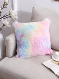 Buy SHEIN 1pc Tie Dye Plush Pillowcase, Modern Fabric Square Cushion Cover For Living Room, Home Decor in Pakistan