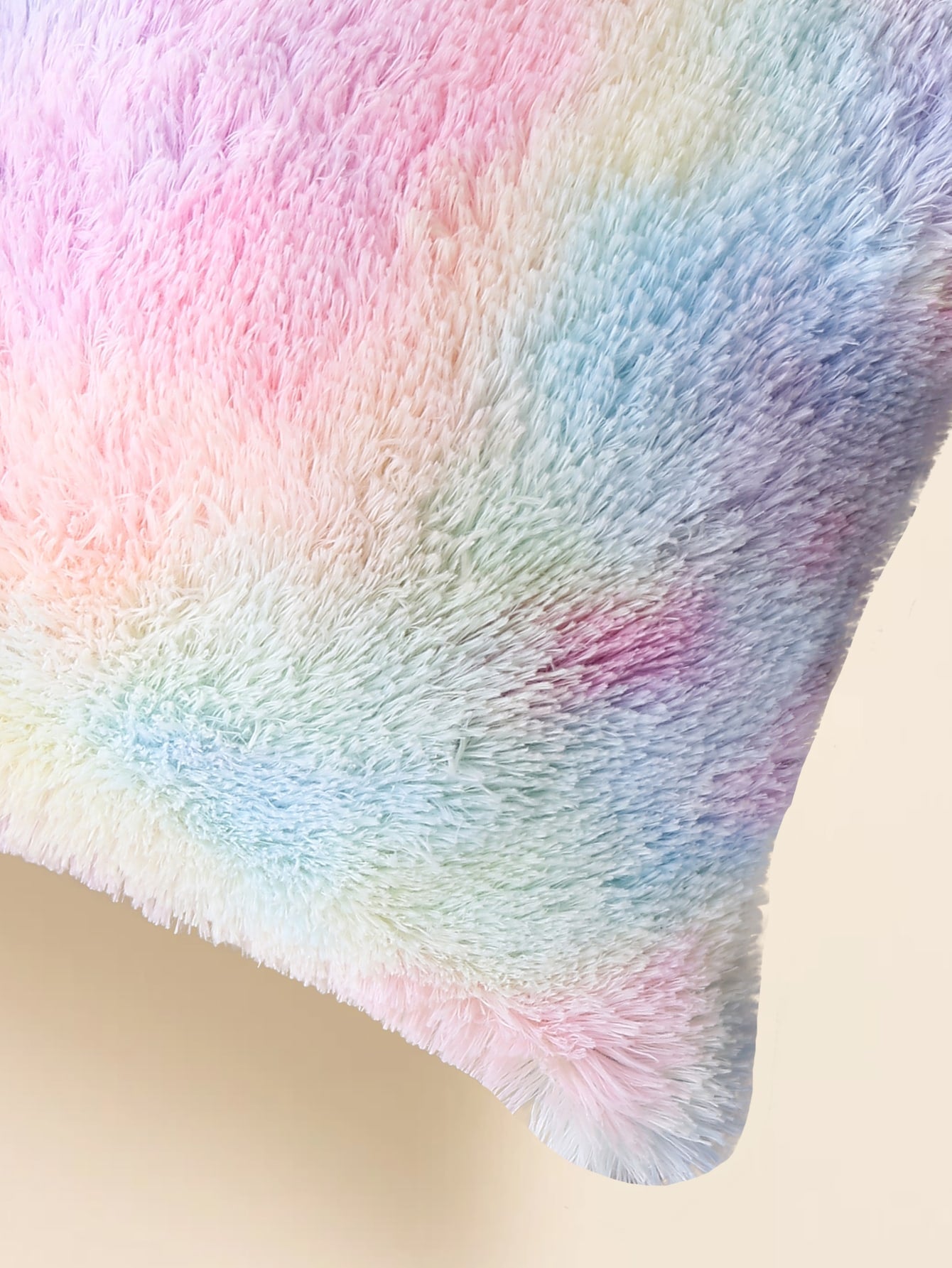 Buy SHEIN 1pc Tie Dye Plush Pillowcase, Modern Fabric Square Cushion Cover For Living Room, Home Decor in Pakistan