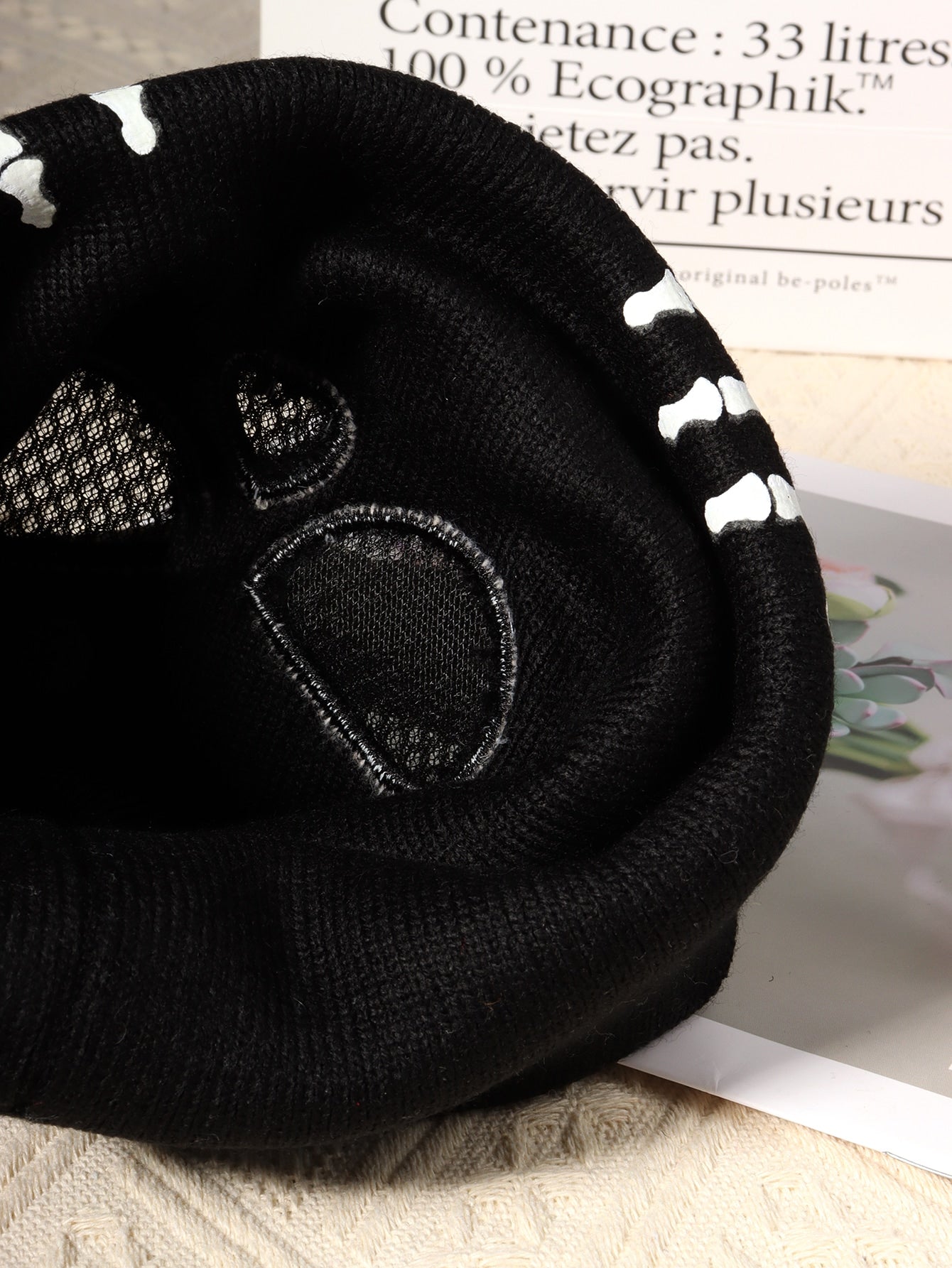 Buy SHEIN 1pc Women Cartoon Skull Pattern Fashion Beanie Hat For Winter in Pakistan