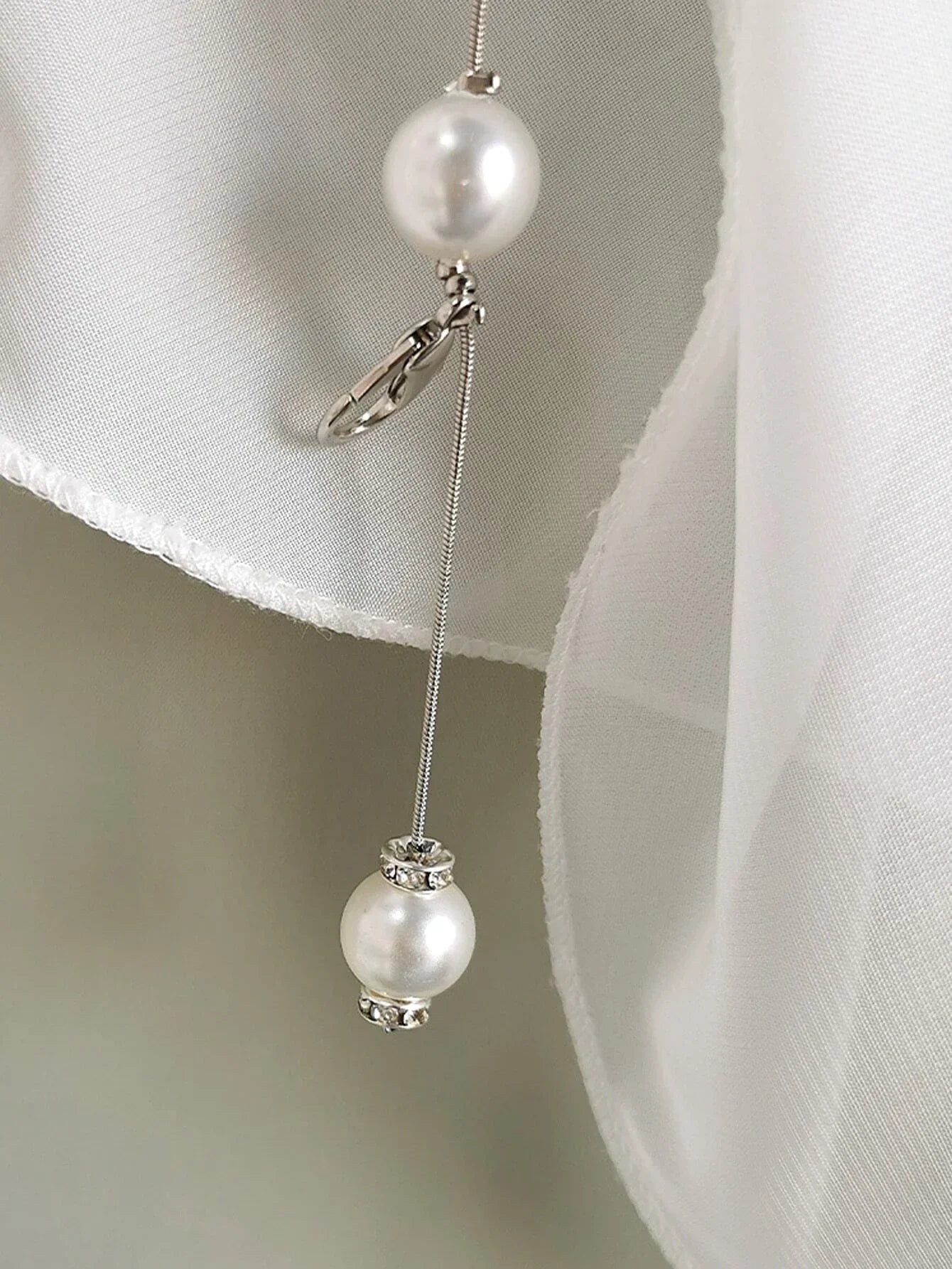 Buy SHEIN 1pc Women Faux Pearl Decor Elegant Chain Belt For Dress Decoration in Pakistan