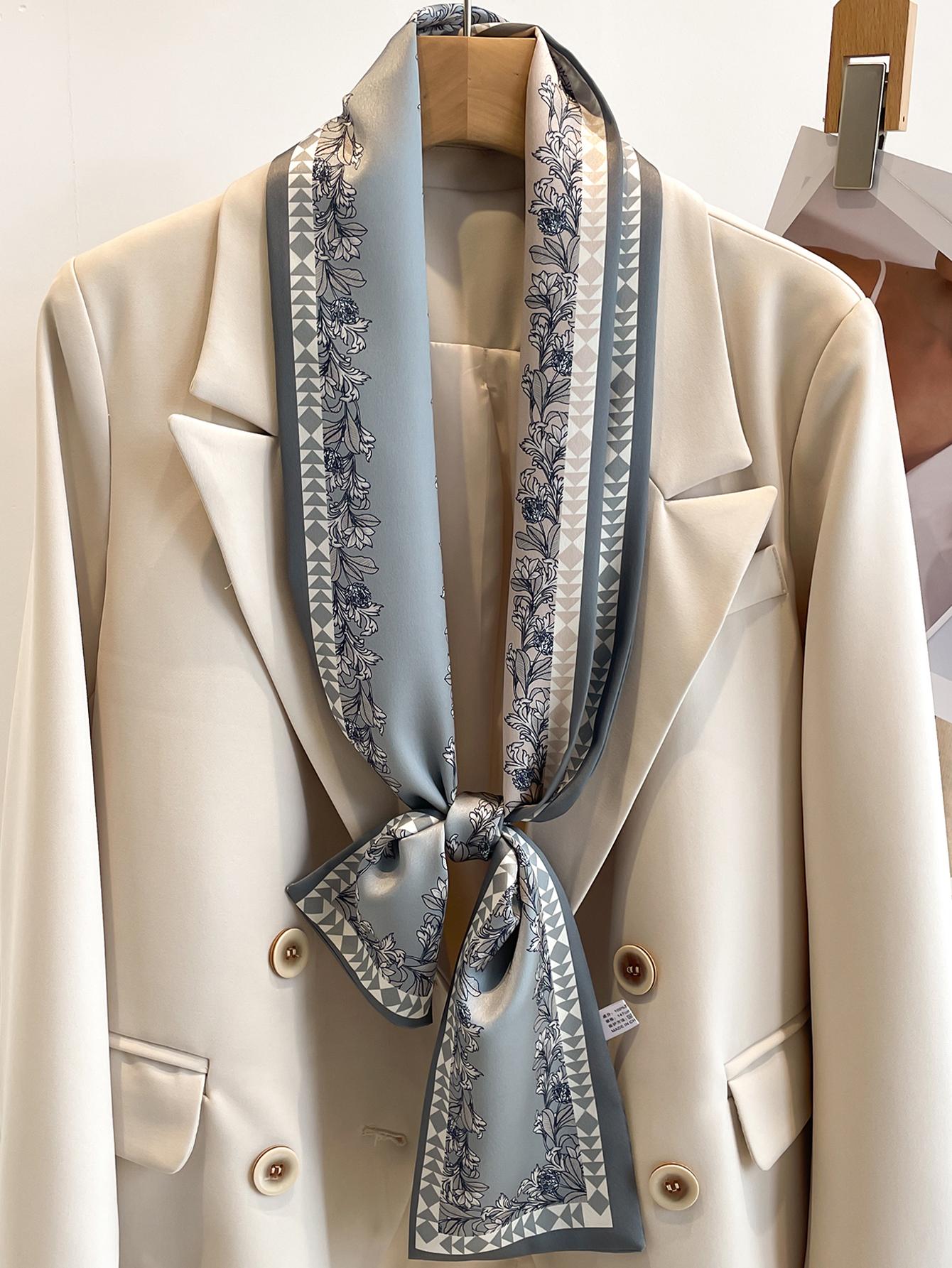 Buy SHEIN 1pc Women Flower Pattern Fashion Twilly Scarf For Daily Life in Pakistan