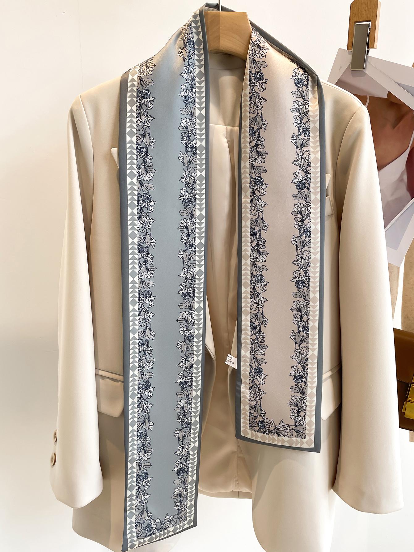 Buy SHEIN 1pc Women Flower Pattern Fashion Twilly Scarf For Daily Life in Pakistan