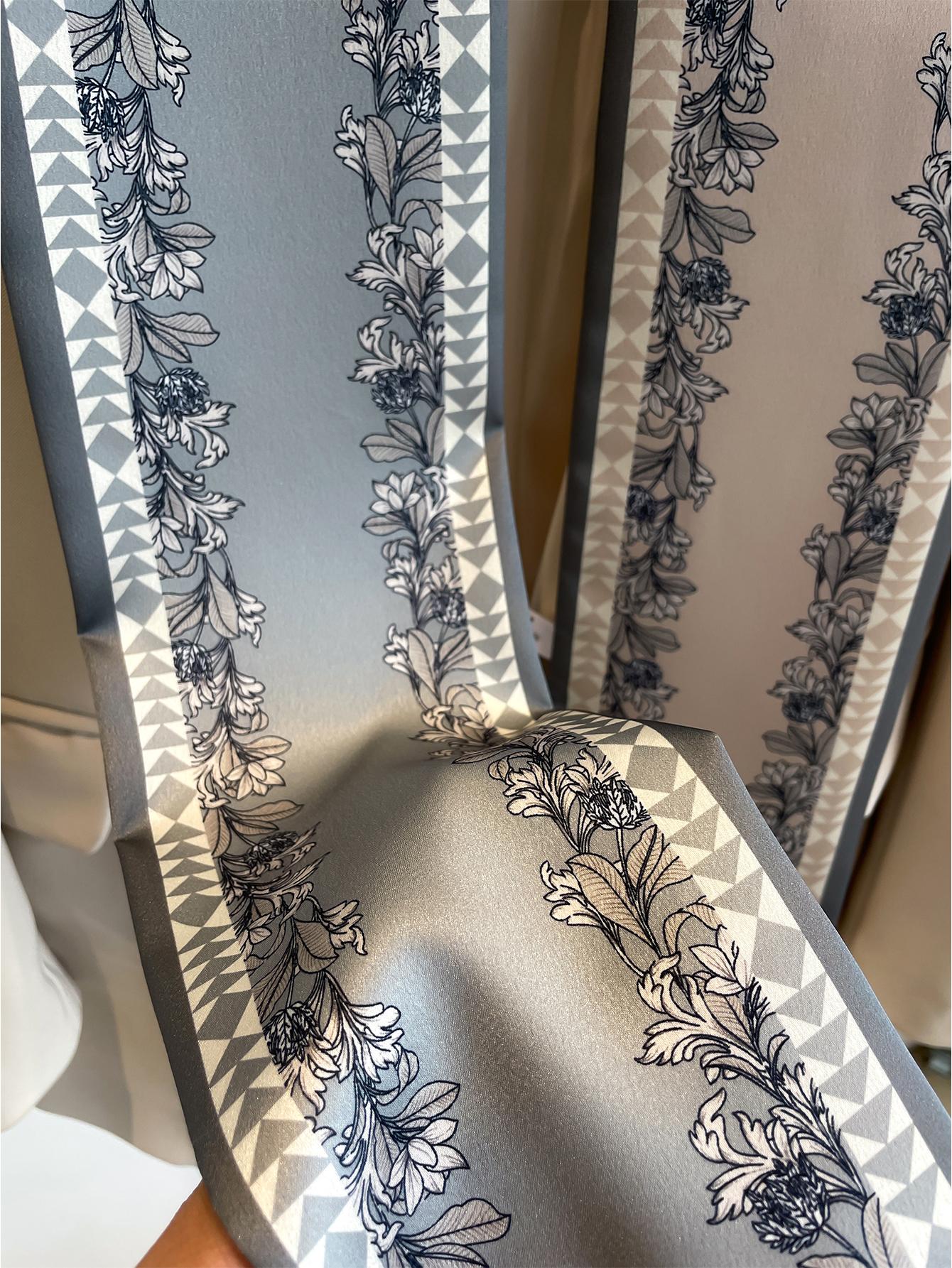 Buy SHEIN 1pc Women Flower Pattern Fashion Twilly Scarf For Daily Life in Pakistan