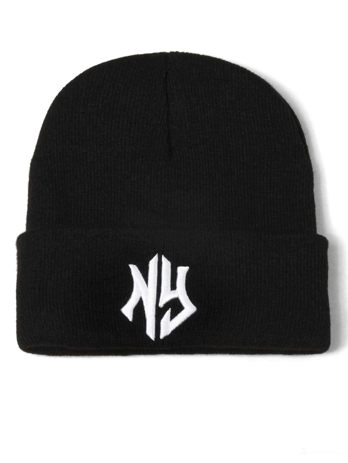 Buy SHEIN 1pc Women Letter Embroidered Beanie in Pakistan